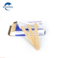 Disposable Sterile Paper Wrapped Wooden Tongue Depressor